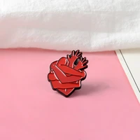 personality new scary monster multiple red hand badge brooch creative short sleeve badge with personality friend brooch gift
