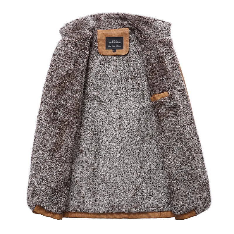 Новая кожаная куртка размера плюс M ~ 6XL 7XL 8XL мужская повседневная теплая