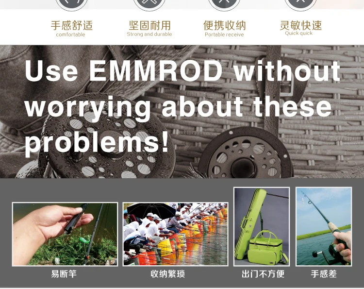 EMMROD, телескопическая удочка из нержавеющей стали, рыболовные снасти, лодка/плот, удочка, океанское море, спиннинг, удочка, приманка, литье, удочка, GGZ