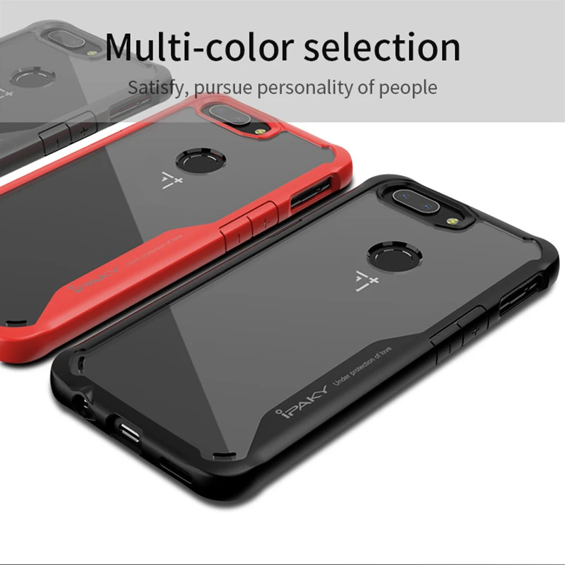 Чехол для Oneplus 5T оригинальный IPAKY one plus силиконовый акриловый Гибридный
