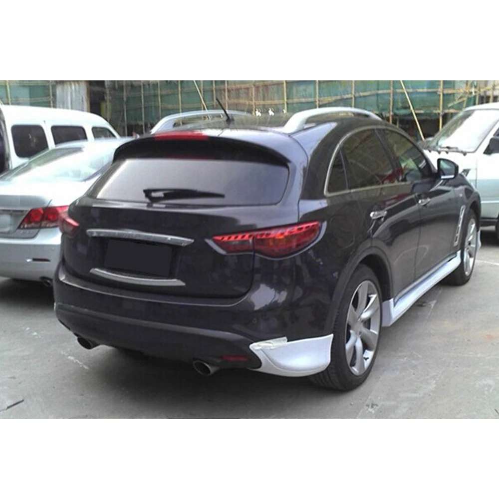 PP Черный праймер авто полный комплект бампера для Infiniti FX35 2009- передний бампер задний бампер боковые юбки спойлер