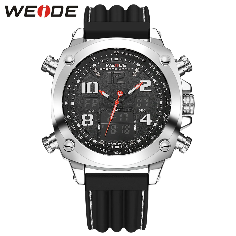 Relogio masculino WEIDE Модные повседневные мужские с двумя часовыми поясами ретранслятор