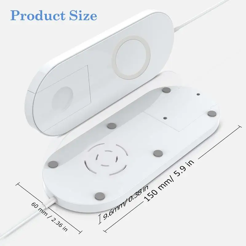 For Apple Watch Series 4 3 2 Charger Dock QI Wireless Charging Stand Holder for IPhone X XR XS Samsung Galaxy S9 Plus S8 Note 9 | Мобильные