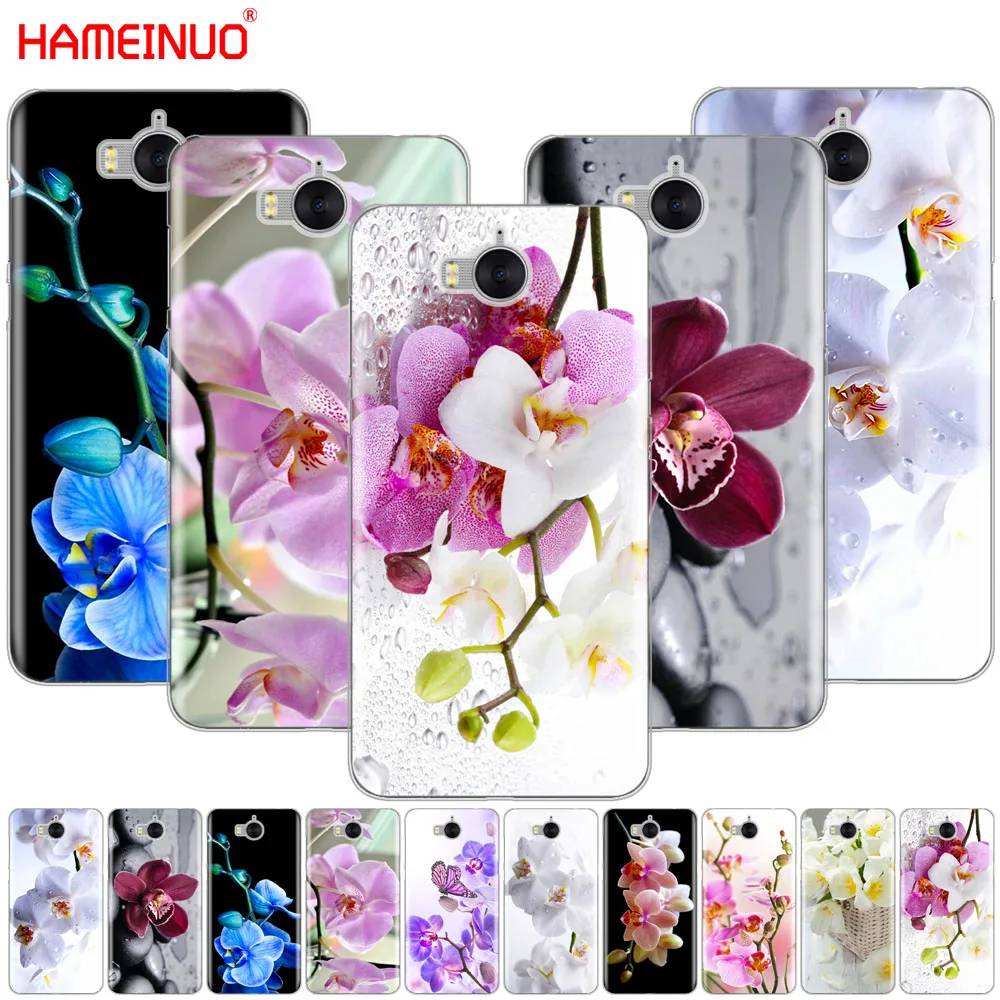 Цветной чехол HAMEINUO с цветами орхидеи для мобильного телефона huawei honor 3C 4X 4C 5C 5X 6 7 Y3