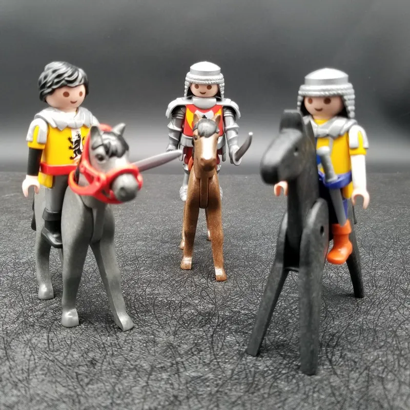 1 шт. Playmobil седло лошади воин солдат рыцарь фигурки замок Детская модель кукла