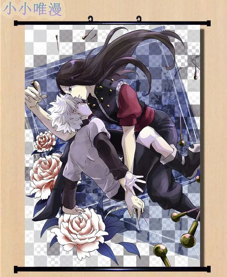 Декоративные изображения Аниме Охотник х персонажи Illumi Zoldyck & Kalluto Killua домашний