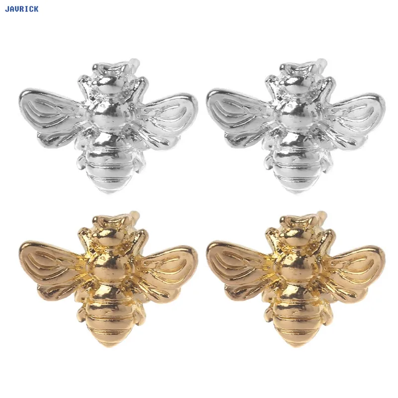 Серьги пусеты JAVRICK Tiny Cute Bee Honey серьги пчела эксклюзивные украшения для