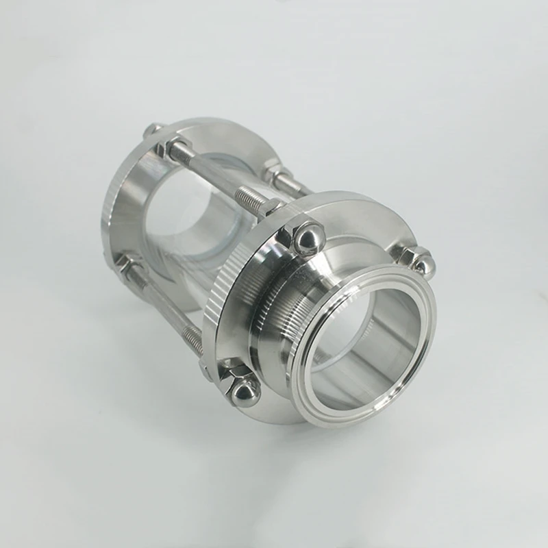 51 мм " Tri Clamp Clover Sanitay Flow Sight стекло диоптрий Fit 64 мм труба OD 304 фитинг из нержавеющей стали