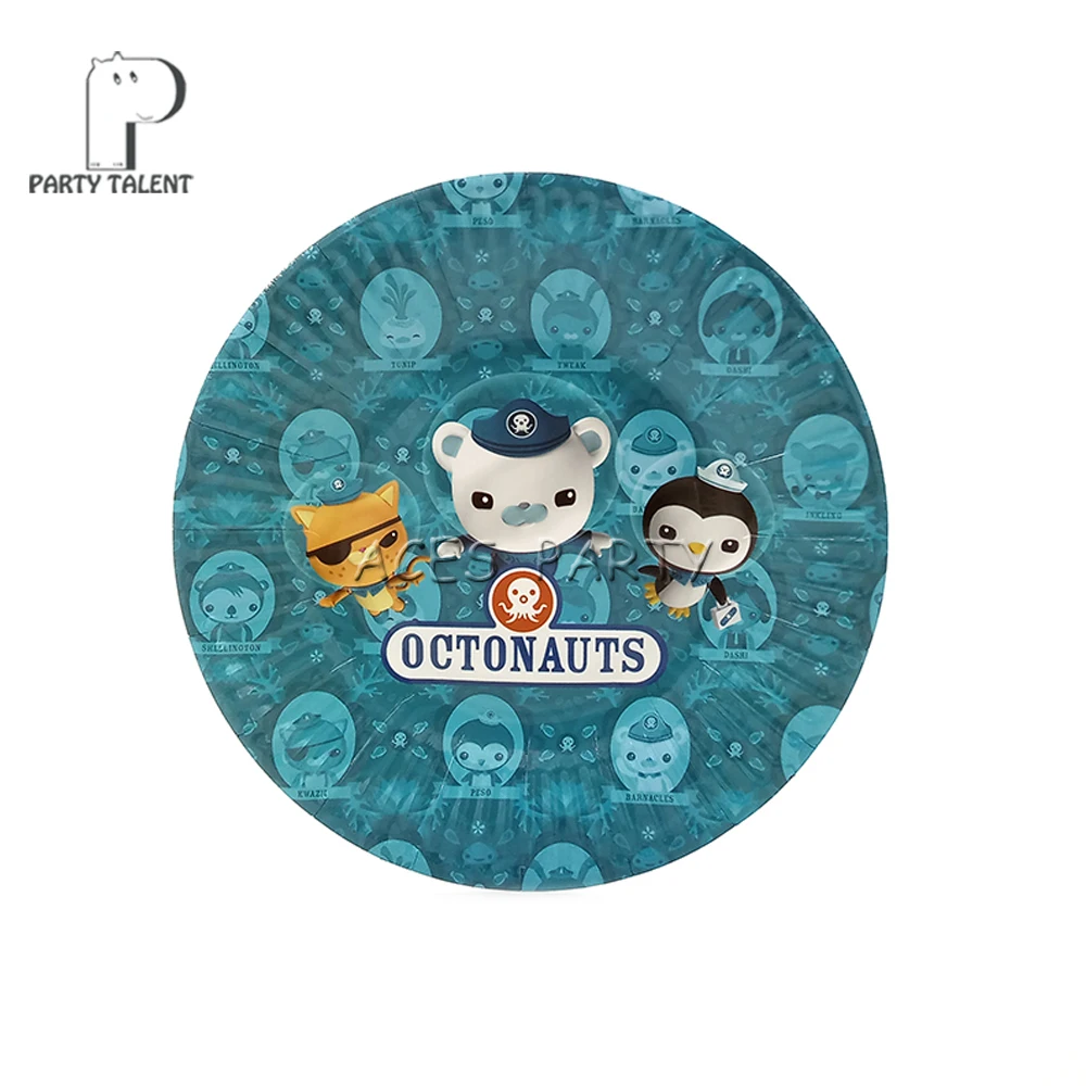 Вечерние поставки 48 шт Sea Octonauts вечерние на день рождения для детей набор посуды 24