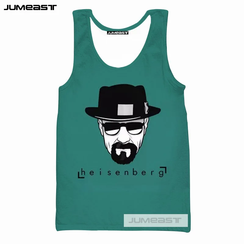 Бренд Jumeast 3d принт Breaking Bad для мужчин и женщин топы на бретелях классные Cook Heisenberg