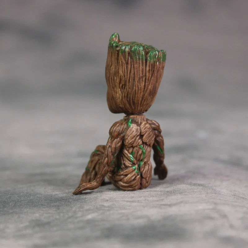 Новый хит! 6 см ребенок Groot дерево человек супергерой милая кукла ПВХ фигурка