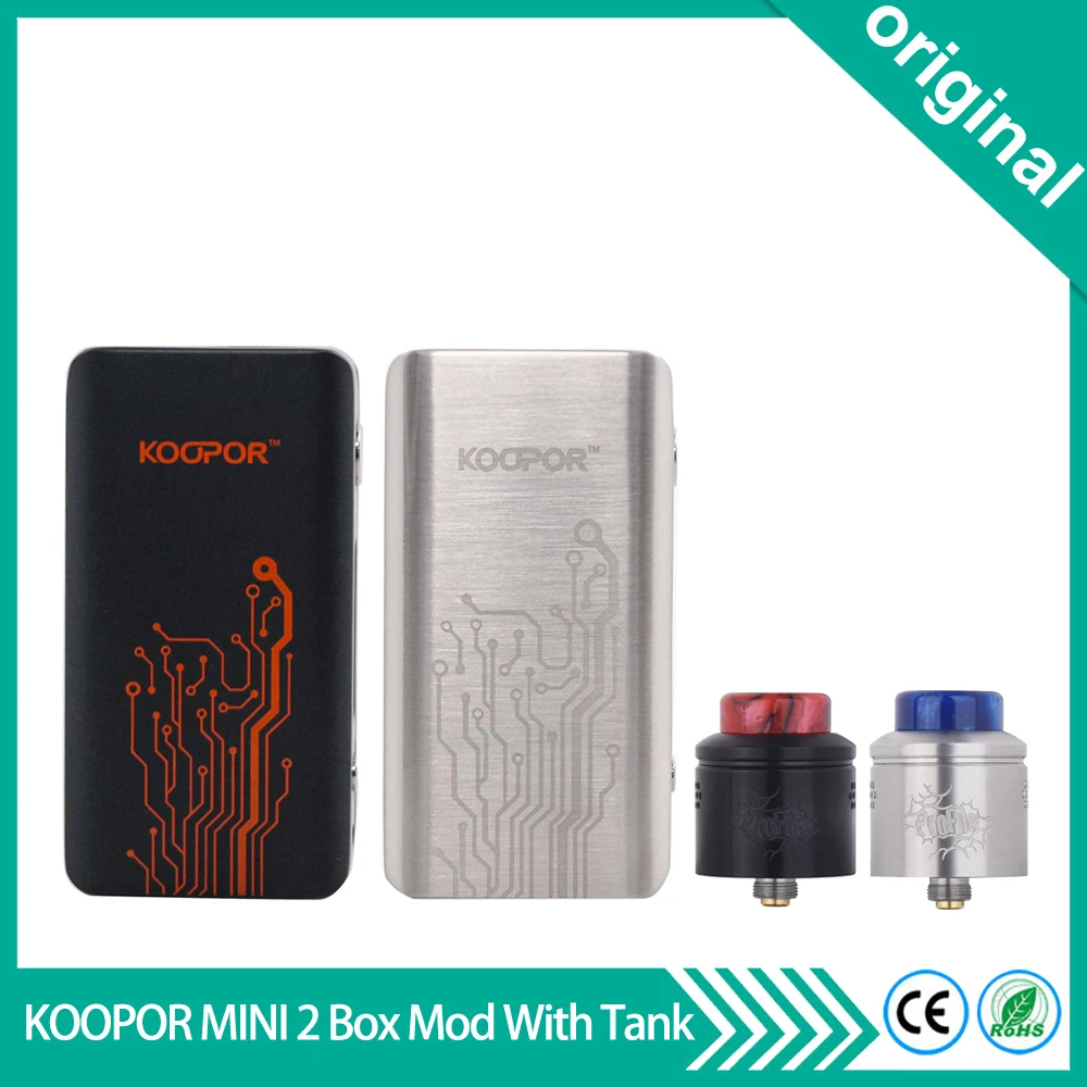 Оригинальная электронная сигарета Veeape KOOPOR MINI 2 80 Вт TC VW мод с Wotofo профиль RDA БАК 18650
