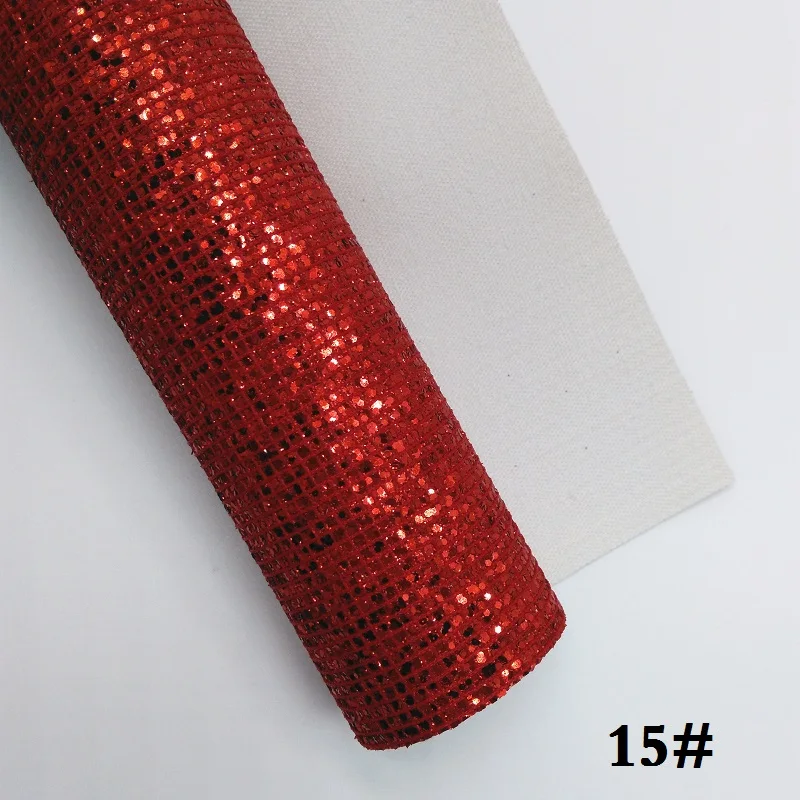 15 Glitterwishcome 21X29 см A4 размер винил для бантов сетка блестящая кожа Fabirc искусственная кожа листы для бантов, GM343A - Цвет: 15