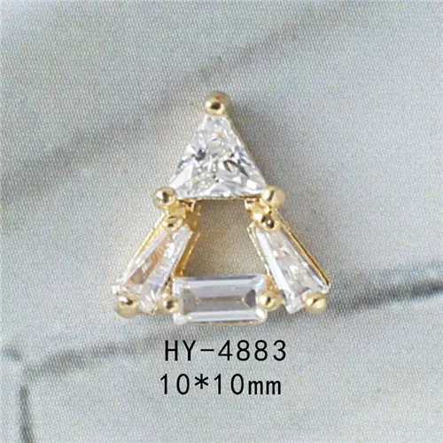 HY4883 5 шт., новинка, японские 3D крылья, украшения для ногтей, циркониевая цепочка, Жемчужины для украшения ногтей, подвеска, роскошный кристалл, металлические украшения ногтей, подвески для ногтей - Цвет: HY4883