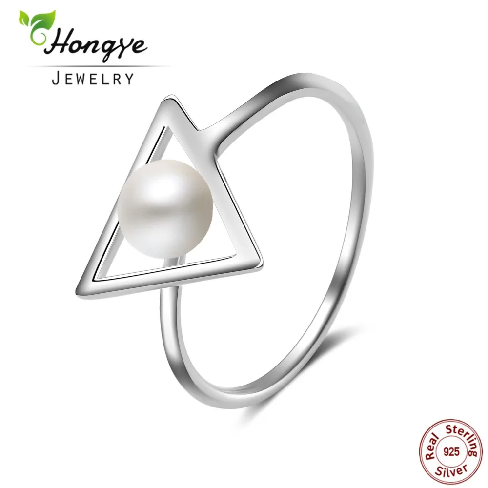 Кольцо женское из серебра 925 пробы с натуральным жемчугом 6 мм|pearl ring|pearl ring 925ring |