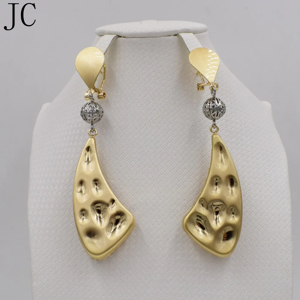 Женские длинные висячие серьги медные и золотистые серьги-подвески в