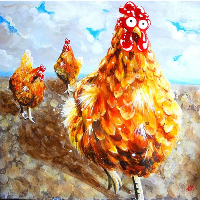 ArtBack Акварельная лягушка 5d алмазная картина курица полная квадратная Стразы мозаика 3D вышивка декоративная живопись 30x30 см - Цвет: U