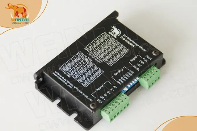 Бесплатно! Wantai 4 оси Nema17 шаговый двигатель 42BYGHW609 40 мм 1.7A 56oz-in + Драйвер DQ420MA 36В 128Micro -
