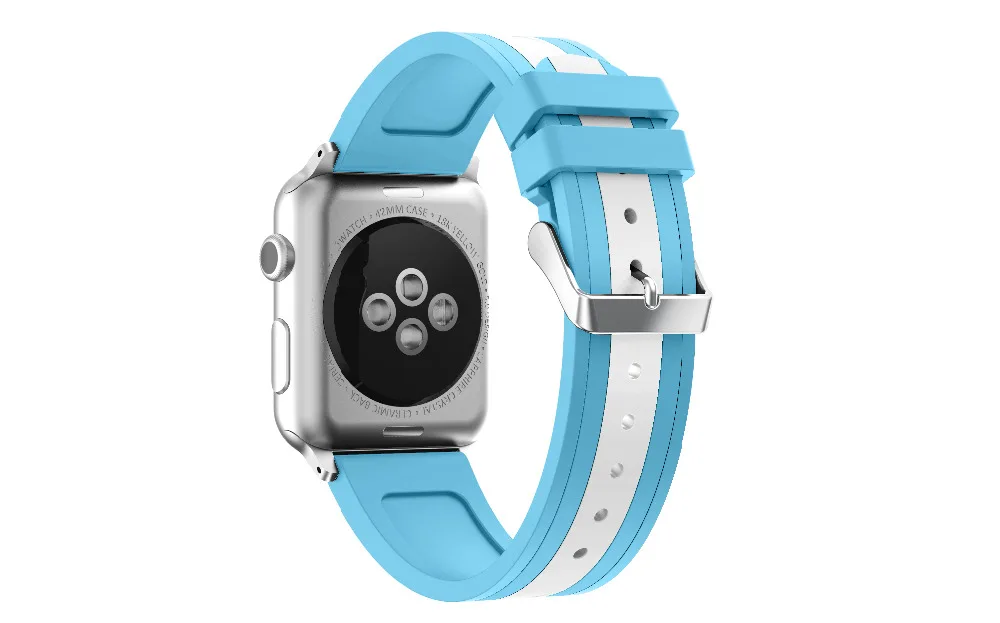 Osrui силиконовый ремешок для спортивных часов для Apple Watch, версии 4 полосным 44 мм 40 мм, correa, наручных часов iwatch серии 4/3/2/1 42 мм/38 мм браслет на запястье с резиновой лентой