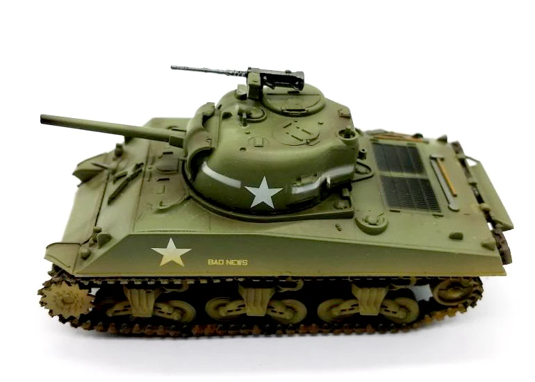 1: 72 мировая война II Американская модель M4A3 Танк Труба ручная работа 36254 Коллекция
