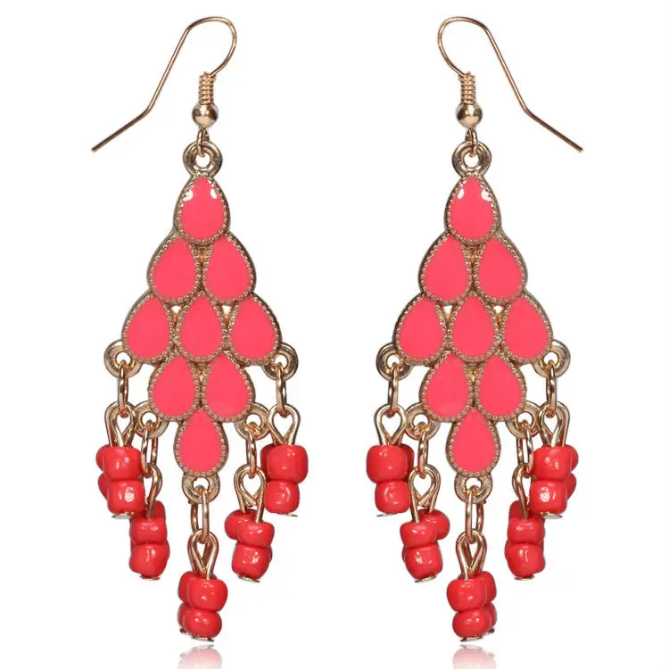 Серьги с красными вставками|earring part|earring studtassel curtain |