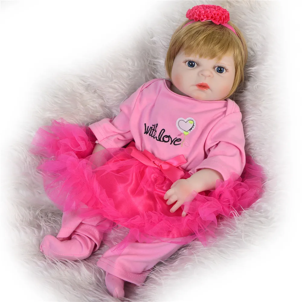 Куклы Bebes reborn menina 19 "48 см силиконовые куклы с полным корпусом реалистичные victoria
