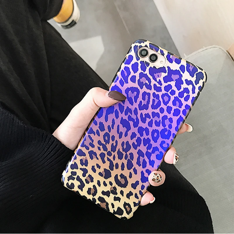 Синий светильник пикантные леопардовые чехол s для huawei P20 P30 Коврики 10 20 Pro блестящие мягкие силиконовые чехлы из ТПУ чехол для Honor 9 10 V20 Nova 3 3i 3e задний Чехол