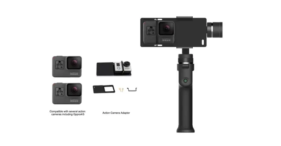 Захвата 3-осевой телефон ручка карданный стабилизатор для смартфона GoPro 6 SJcam экшн-камеры XiaoYi 4k Камера ZHIYUN FEIYUTECH для iPhone samsung