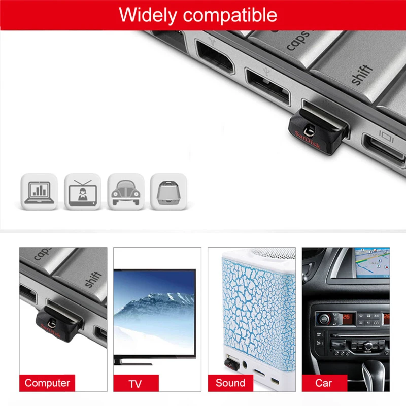 Оригинальная usb флешка SanDisk CZ33 USB флеш накопитель 64 ГБ 32 16 8 накопители 2 0 флешки