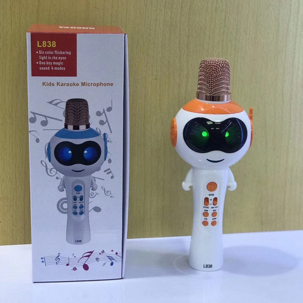 L838 mikrofon Ручной Bluetooth беспроводной караоке микрофон телефонный проигрыватель микрофон Запись музыки KTV Microfone PK ws858