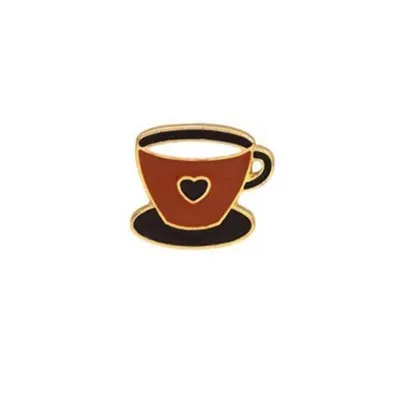 Barista Брошь ретро кофе деталь для кофемашины чашка памятный значок день рождения креативный Подарочный металлический капельного броши аксессуары - Цвет: D