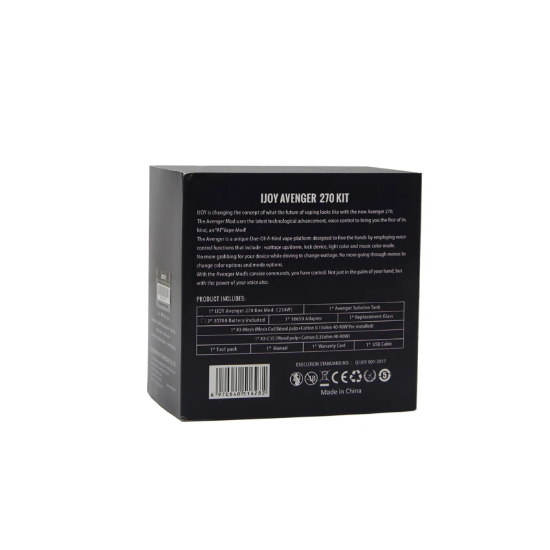 Оригинальный набор IJOY Avenger 270 234 Вт бокс мод 4 7 мл бак AVENGER SUBOHM электронная сигарета