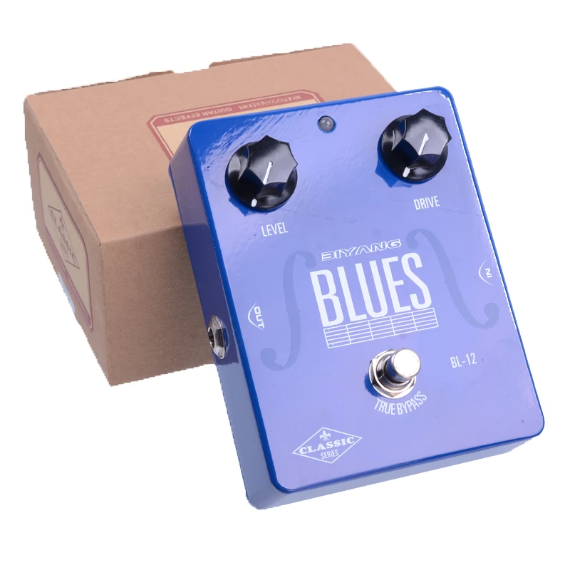 

Biyang BL-12 BLUES True Bypass Overdrive Effect electric Guitar Pedal with Free Pedal Connector