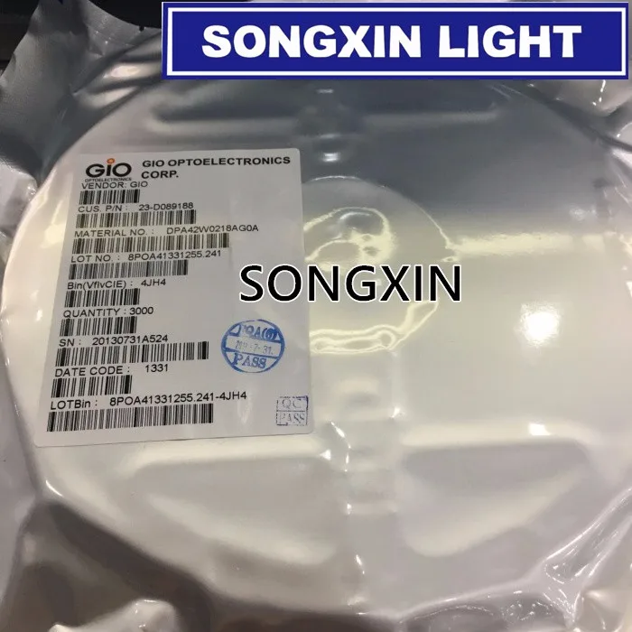 4000Pcs GIO Оптоэлектроника LED подсветка DPA42W0218AG0A Высокая мощность 1 Вт 6 в 4014 Замена 4020
