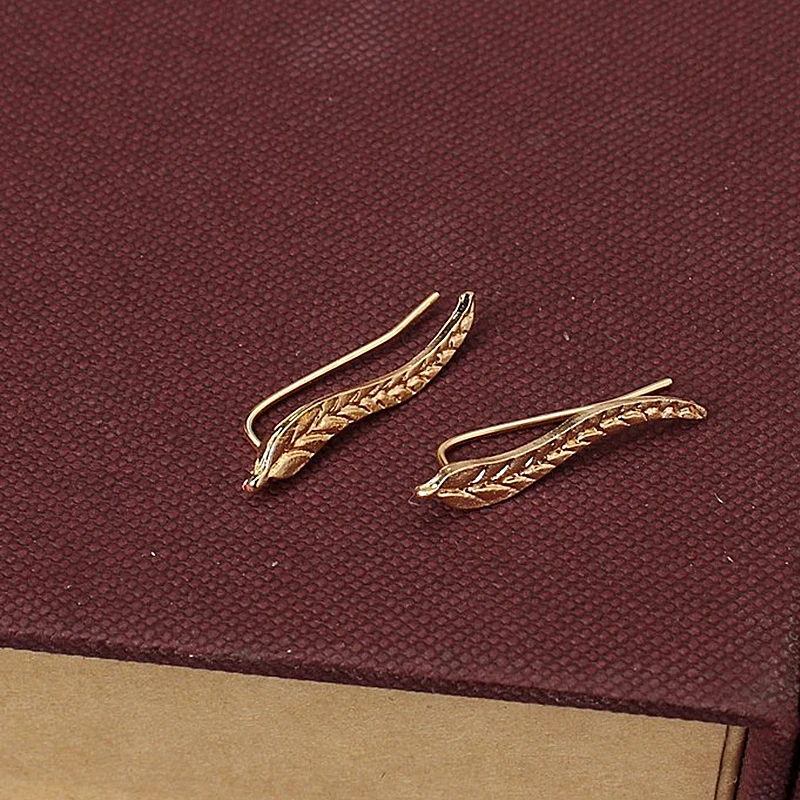 2017 Винтажные Ювелирные Изделия Изысканные листья сережки современные красивые