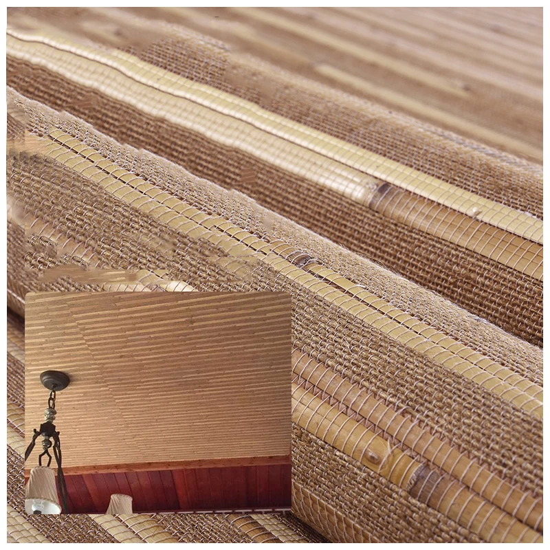 Настенные 3d обои для гостиной натуральные плетеные соломенные тростники в