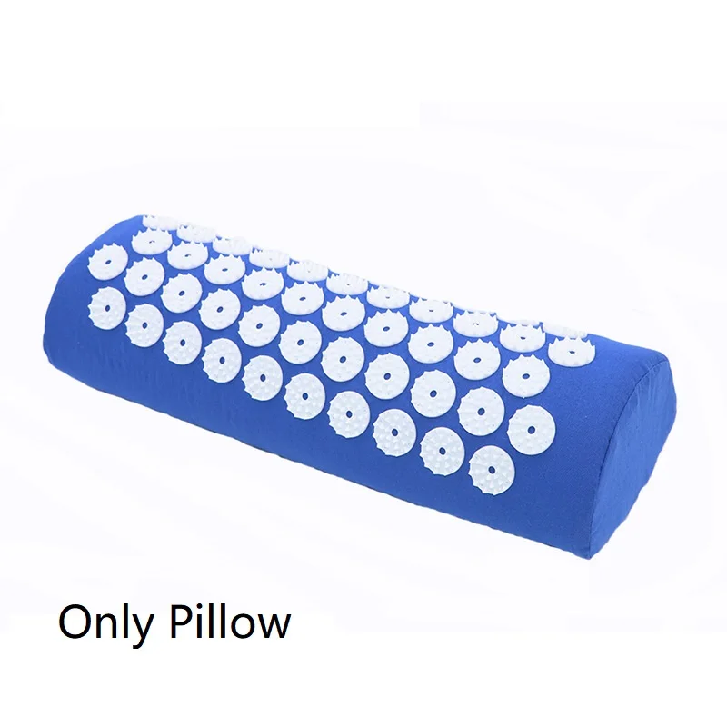 basic pillow-blue Акупрессура коврик Mssage Набор ковриков и подушка набор для облегчения боли в спине/шее и расслабления мышц снимает стресс, Sciatic Pain - Цвет: basic pillow-blue