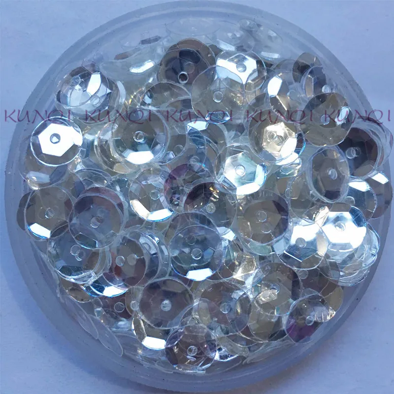 

2500pcs Top Quality 8mm Crytstal Transparent Cup Round Loose Sequin Sewing Craft, Kids DIY Garment Accessory