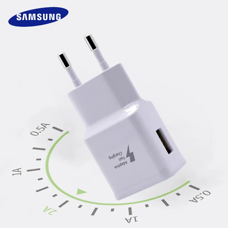 Оригинальное зарядное устройство samsung для быстрой зарядки S9 S9+ S8+ note8 Note 9 type-C/Micro USB интерфейс для мобильного телефона Быстрая зарядка