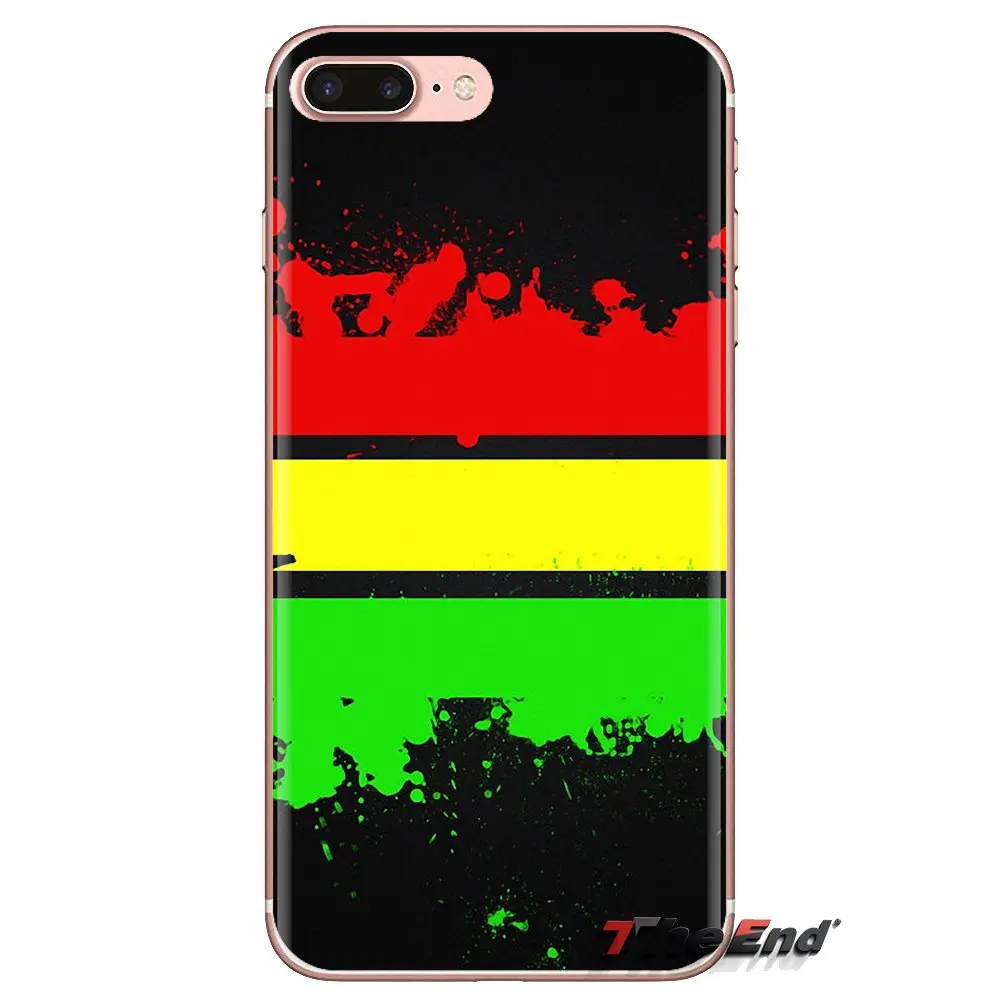 For Samsung Galaxy A3 A5 A7 A9 A8 Star A6 Plus 2018 2015 2016 2017 Reggae Red Gold Green Jamaican Soft Transparent Cases Covers |