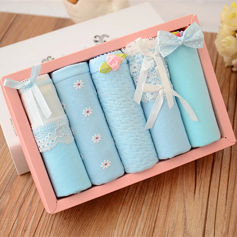 New 5Pcs/Lot Girl Panties Lace cartoon Underwear Kids Briefs Cotton Lingerie Soft Comfortable 12-22year Young women's underwear | Мать и