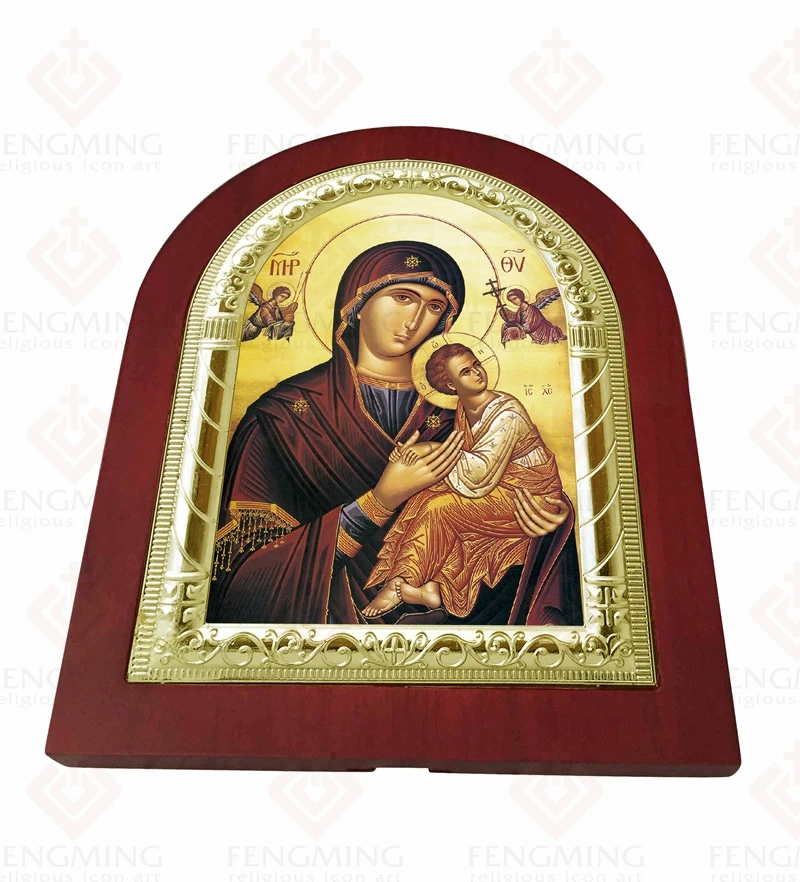 Дева Мария религиозная Серебряная икона Богоматерь вечная помощь римская