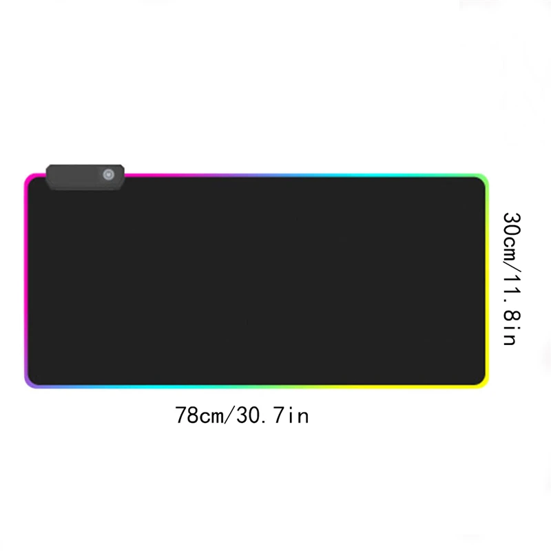 Большой светодиодный RGB коврик для мыши светящийся игровой коврик для мыши цветной Большой светящийся USB светодиодный с расширенной подсветкой Клавиатура PU Нескользящая