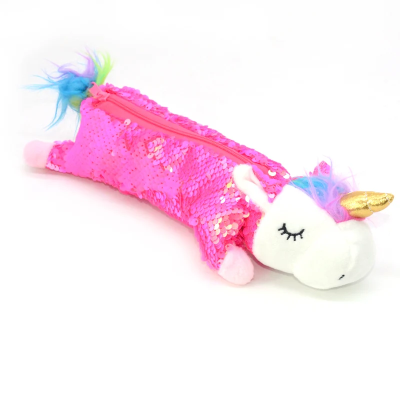 Чехол для карандашей, trousse scolaire cartuchera para lapices school etui, плюшевый Блестящий единорог, kawaii, канцелярские принадлежности lapicera estuch