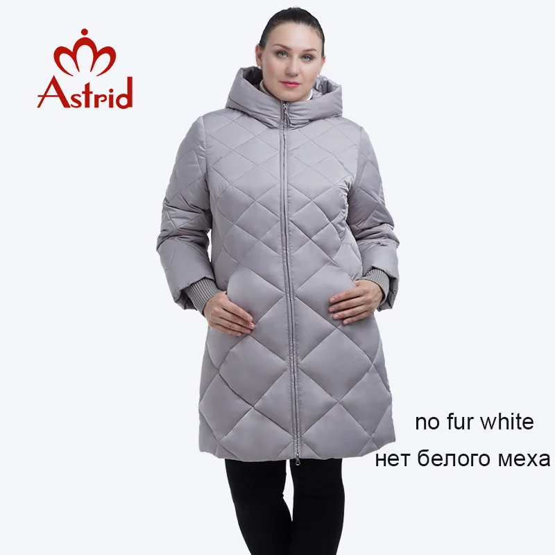 100 no fur white Astrid лидер продаж зимний пуховик для женщин длинное пальто теплые парки плотное женское теплое пальто высокого качества зимняя мода FR-2026 - Цвет: 100 no fur white