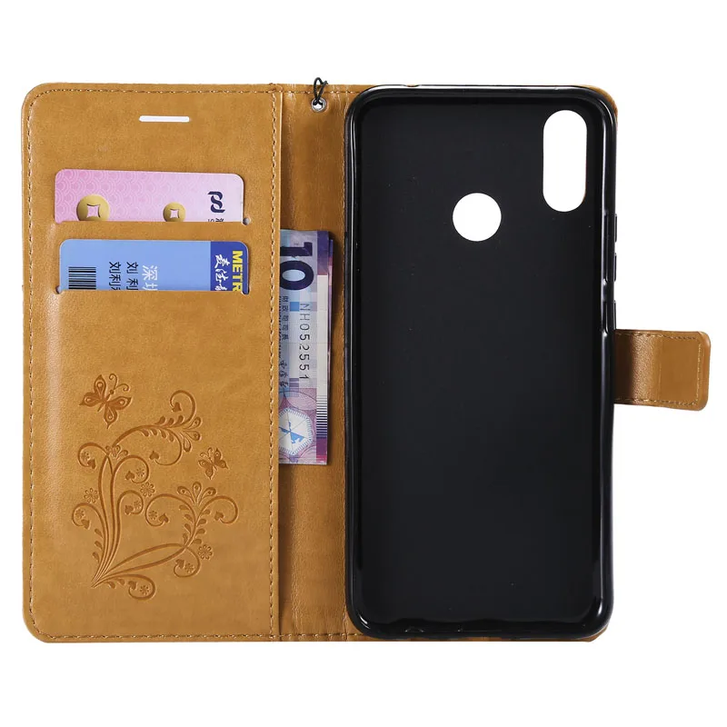 Fashion 3D Butterfly Leather Flip Wallet Case Soft Phone Silicone Cover Shell Coque Fundas Capa for Huawei Nova 3i P Smart Plus | Мобильные