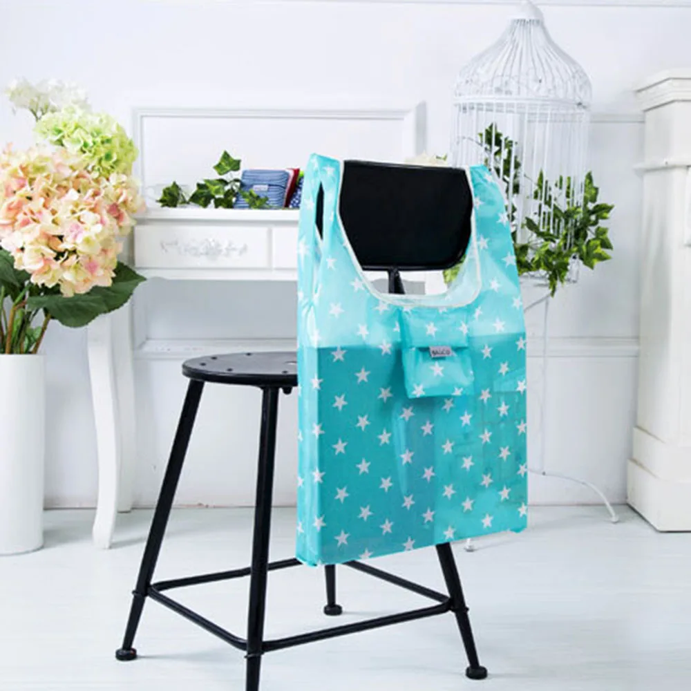 

1 Piece New Lady Foldable Reusable Bag Eco Reusable Stroller Hanging Bag Bottle Diaper Holder Storage Stroller Bag