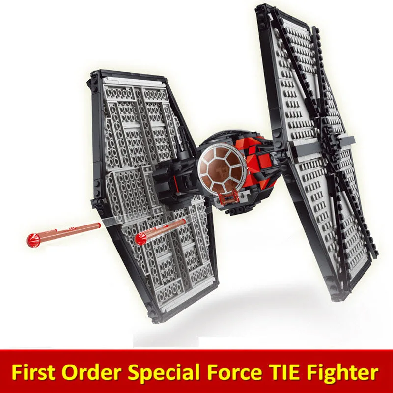Трекер 10465 05005 серии Star Wars Special Force истребителя Tie модель здания Конструкторы