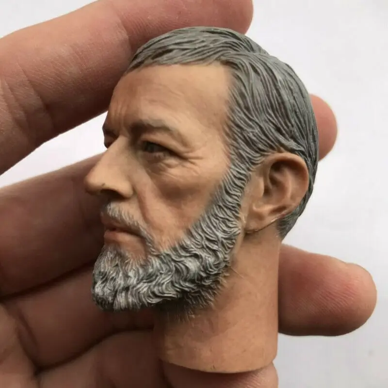 Голова Оби-Вана Кеноби Лепка масштаб 1/6 игрушки для джедая Мастер Горячая игрушка