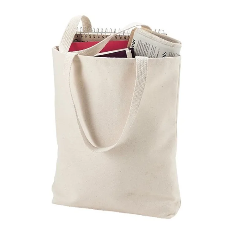 Bolsa de lona con logotipo de transferencia de calor, bolsa de compras en blanco, regalos promocionales de publicidad, 100 Uds.-1